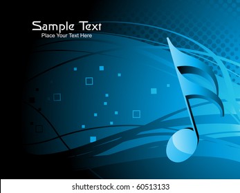 vector illustration of music background with musical object