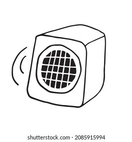 Vector illustration of music column doodle style