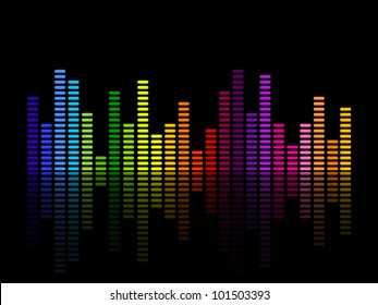 Vector Illustration Of A Music Equalizer