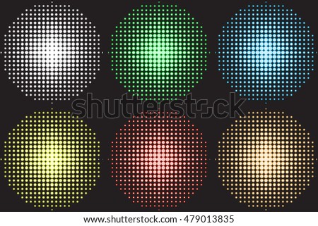Vector illustration of a music equalizer, soundlights for dance floor, disco. Stock photo © 