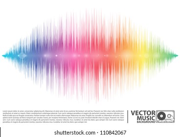 Vector illustration of a music equalizer wave svg