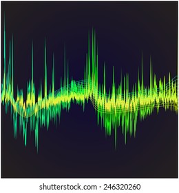 Vector illustration of a music equalizer wave