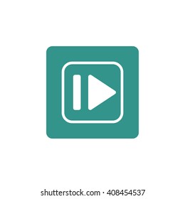 Vector illustration of music forward icon. Premium quality web icon