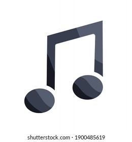 ilustración vectorial del icono de música.  ilustración para música ui.  nivel de diseño minimalista eps 10