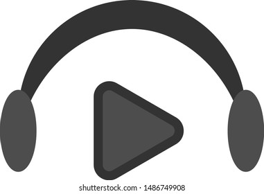 Vector illustration of music logo