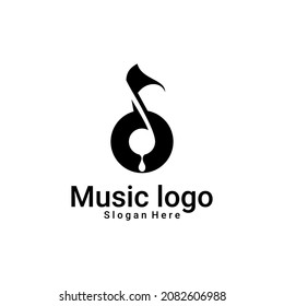 vector illustration of music logo, music studio, label, brand