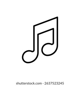 Vector illustration of an Music Note isolated on a white background
