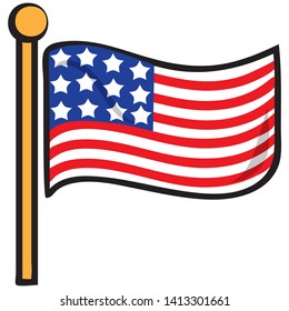 Vector illustration of a Music note sign icon or symbol 