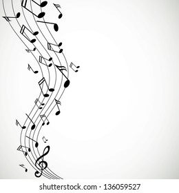 Music Notes Background Stock Vector (Royalty Free) 306558683