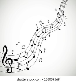Vector Illustration of Music Notes