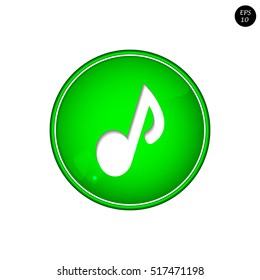 vector illustration, music playback button