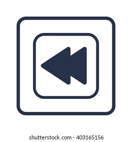 Vector illustration of music previous icon. Premium quality web icon Vector illustration of music previous icon. Premium quality web icon