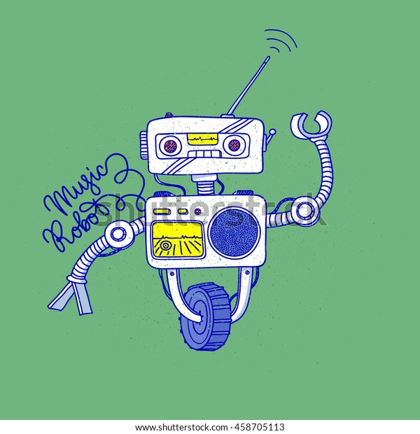 vector robot music