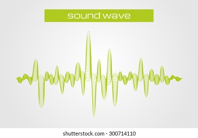 Vector illustration of a music sound equalizer wave