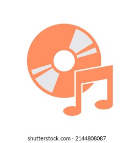vector illustration of music symbols, musical notes and cassettes.