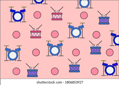 
Vector illustration of a music themed digital paper
