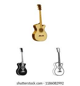 Vector illustration of music and tune logo. Collection of music and tool stock vector illustration.