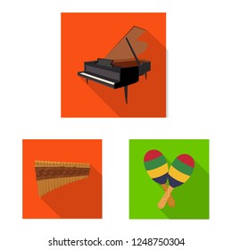 Vector illustration of music and tune logo. Collection of music and tool vector icon for stock.