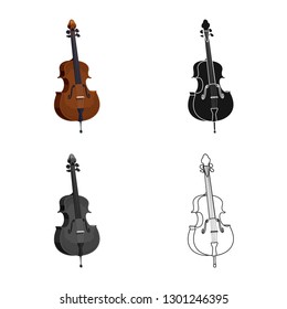 Vector illustration of music and tune logo. Collection of music and tool stock symbol for web.