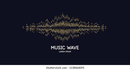 Vector illustration of music wave in the form of the equalizer