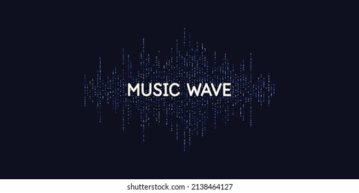 Vector illustration of music wave in the form of the equalizer