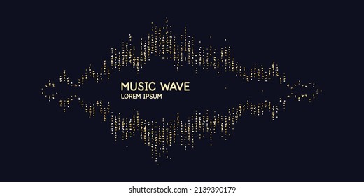 Vector illustration of music wave in the form of the equalizer