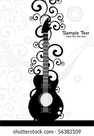 vector illustration of musical background