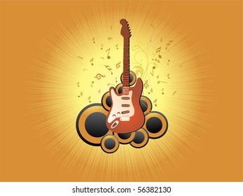 vector illustration of musical background