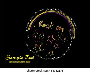 vector illustration of musical background