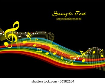 vector illustration of musical background