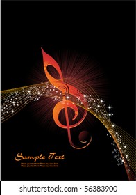 ilustración vectorial de fondo musical
