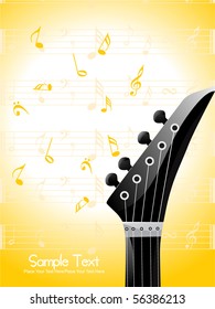 vector illustration of musical background