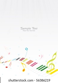 vector illustration of musical background