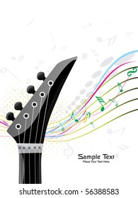 vector illustration of musical background