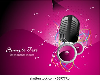 vector illustration of musical background