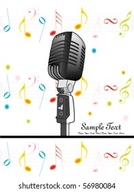 vector illustration of musical background
