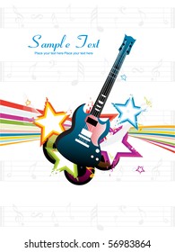 vector illustration of musical background