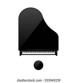 Vector illustration. Musical background. Piano key, keyboard. Melody. Instrument.