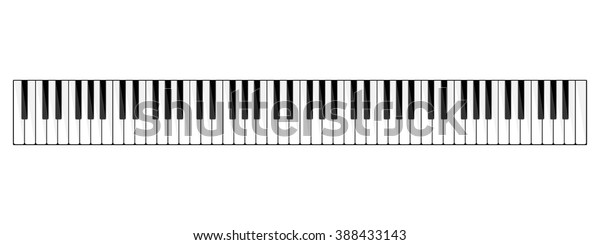 Vector Illustration Musical Flat Background Piano Stock Vector Royalty Free 388433143