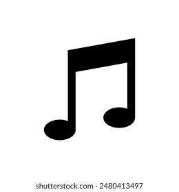 Vector illustration of musical notes on white background