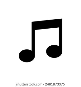 Ilustración vectorial de notas musicales sobre fondo blanco