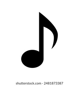 Vector illustration of musical notes on white background