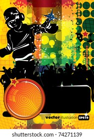 Vector illustration for a musical theme