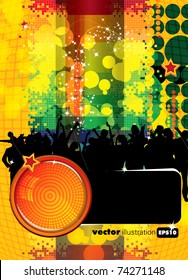 Vector illustration for a musical theme