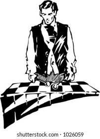Vector illustration of musician.
