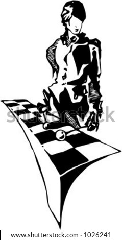 Vector illustration of musician.