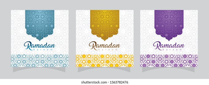 vector illustration of a Muslim feast of the holy month of Ramadan Kareem. Generous Ramadan. Banner, poster, background, flyer, illustration, brochure, instagram and sale background