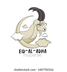 vector illustration of  Muslim holiday Eid al-Adha. 