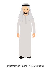 vector illustration of Muslim man 