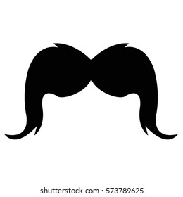 vector illustration of mustache